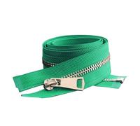 2 pièces, n° 5, fermeture éclair métallique dorée colorée ouverte de 30 à 80 cm, adaptée aux poches de vêtements faits main et aux accessoires de couture de chaussures.,Vert,50 cm