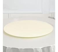 2 pièces Nappes de Table Haute Stretch Ronde Extensible, Ø 60-300 cm, Lavable Housses De Table, Housses de Table de Bar Pour Salle à Manger, Pique-nique, Terrasse(Size:260cm,Color:Beige jaune,)