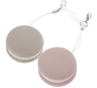 2 Pièces Nettoyeur D'écran Rond pour Téléphone Portable, Pendentif | PP et Silicone, Alliage D'aluminium, Usage Voyage et Extérieur, Accès Rapide, pour Mobile et Cellphone