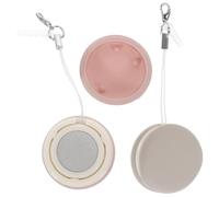 2 Pièces Nettoyeur D'écran Téléphone Portable Rond | PP et Silicone, Alliage D'aluminium, Usage Extérieur et Voyage, Accès Facile, Protège la Surface