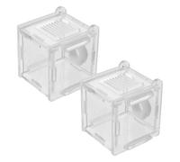 2 Pièces Nid de Laboratoire de Fourmis Acrylique Transparent, Module | Observation 360°, Faible Perturbation, Tunnels Prépercés, Intérieur Lisse, pour Études et Expériences en Classe