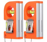 2 Pièces Niveleur Portable Mini à Bulle Orange, Règle de Précision | Mesures Industrielles et Domestiques, ABS et Alliage D’aluminium, Outil Pratique pour Accrochage