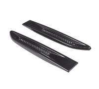 2 Pièces Noires pour Jaguar XF, XFL, XE Et pour F-Pace X761 Garniture D'aération Latérale en ABS Imitation Fibre Carbone Accessoires Auto(Fibre de Carbone)