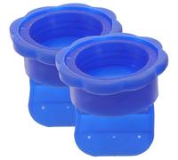 2 Pièces Noyau de Siphon Silicone Anti-odeurs Bleu | Usage Simple, Barrières Multiples les Odeurs, Fermeture Automatique, pour Sous-sols et Vidanges Machine