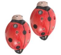 2 Pièces Ocarina, 6 Trous, Tonalité Do, Motif Coccinelle | Format de Poche Léger, Son Stable et Doux, pour Élèves, Mains Petites, Usages Quotidiens