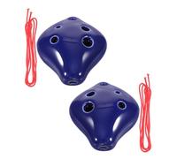 2 Pièces Ocarina en Céramique 6 Trous Tonalité Do, Petit