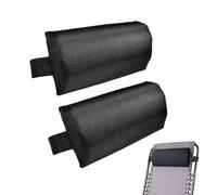 2 Pièces Oreiller De Chaise Longue | Coussin Repose Tete | Oreiller Avec Élastique Réglable Inclinable | Appuie-Tête De Chaise Longue Bain De Jardin | Oreillers Pour Chaises Pliantes D'extérieur
