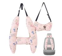 2 Pièces Oreiller De Voyage en Forme De H pour Enf-ant | Cale Tete Enf-ant Voiture H Oreillers - Oreiller Lombaire de Voyage Imprimé Mignon Cale Tete Enf-ant Et Adultes Voiture Oreillers Cervicaux