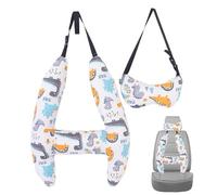 2 Pièces Oreiller De Voyage en Forme De H pour Enf-ant | Cale Tete Enf-ant Voiture H Oreillers - Oreiller Lombaire de Voyage Imprimé Mignon Cale Tete Enf-ant Et Adultes Voiture Oreillers Cervicaux