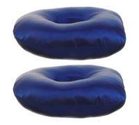 2 Pièces Oreiller Donut pour Piercing D'oreille, Soutien Latéral | Tissu Lisse, Garnissage PP Coton, Protège la Partie Délicate, Bleu Marine, pour Dormeurs Côté