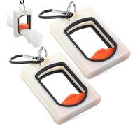 2 Pièces Organisateur de Clips Câbles Mousqueton en ABS Blanc | Gestion des Câbles, Remplissage Facile, Distribution par Attache, pour Ceintures D’outils et Intérieur