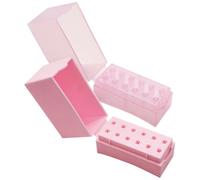 2 Pièces Organisateur de Mèches de Perceuse à Ongles 12 Trous | Rangement Compact, Protège les Embouts Poussière, Adapté aux Salons Professionnels et Ateliers