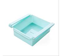 2 Pièces Organisateur De Réfrigérateur Entretoise Réglable Et Extensible Couche Fraîche Tiroir Tiroir Panier Support De Rangement Pour Réfrigérateur Un bleu