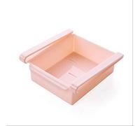 2 Pièces Organisateur De Réfrigérateur Entretoise Réglable Et Extensible Couche Fraîche Tiroir Tiroir Panier Support De Rangement Pour Réfrigérateur Un rose