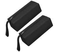 2 Pièces Organisateur D'outils en Tissu Oxford Noir | Fermeture Éclair, Design Simple et Discret, Usage Voyage, Rangement des Outils, Format Pratique