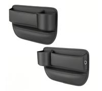 2 Pièces Organisateur Siège Voiture pour Porsche Panamera Turbo E-Hybrid (AB 2024)-2026 Cuir PU Rangement Interstice Console Latéral Multifonctionnel Accessoires