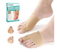 2 pièces Orthese Hallux Valgus,Séparateurs d'Orteils,Chaussettes correctrices d'oignons,Réaligne le Gros Ortei,Pour oignons Redresser les Orteils,Femmes et Hommes Jour et Nuit,Fine Souple,Teint