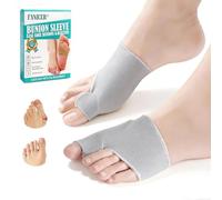 2 pièces Orthese Hallux Valgus,Séparateurs d'Orteils,Chaussettes correctrices d'oignons,Réaligne le Gros Ortei,Pour oignons Redresser les Orteils,Femmes et Hommes Jour et Nuit,Fine Souple,Gris