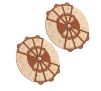 2 Pièces Outil D’apprentissage Musical Roue du Cycle en Bois | Guitare et Piano, Guide Clair des Accords, Débutants et Passionnés, Accessoire Pratique pour Composer
