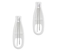 2 Pièces Outil D’assistance aux Boutons, Aide à L’habillage, Blanc | Utilisation D’une Main, pour S’habiller et Changer de Vêtements, Acrylique et Acier, pour Maman et Papa