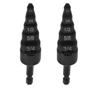 2 Pièces Outil D’expansion de Tube pour Perceuse, Acier Noir | Modèles 1/4 à 3/4, Structure Tour Stable, Usage Rénovation et Réparations Mécaniques