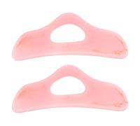 2 Pièces Outil de Massage Gua Sha Portatif en Résine Rose | Massage Manuel, Usage Spa ou Détente du Soir, pour Hommes et Femmes, Praticiens