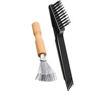 2 Pièces Outil de Nettoyage Brosse pour Peigne Brosse à Cheveux Mini Brosse de Nettoyage Décapant à Cheveux pour Enlever la Poussièrede Cheveux de Maison et Salon (Style 2)