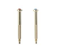 2 Pièces Outil de Perçage Manuel pour Ongles, Métal, Nail Art DIY | Simple Opération, pour Tips et Ongles, Accessoire Nail Art, Finition Or Couleur Aléatoire