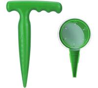 2 Pièces Outil Jardinage Plantoir,Perforateurs,Plantoir a Bulbe Jardinage,Distributeur de Semences de Jardin,Semoirs à Graines Réglables,Aides à Culture Plantes de Jardin