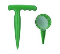 2 Pièces Outil Jardinage Plantoir, Perforateurs, Plantoir a Bulbe Jardinage, Distributeur de Semences de Jardin, Semoirs à Graines Réglables, Aides à Culture Plantes de Jardin