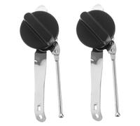 2 Pièces Ouvre-boîte Manuel, Outil Compact Multifonction | Poignée Ergonomique, Plastique et Caoutchouc, pour Boîtes de Soupe, Conserves, Fêtes et Camping