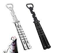 2 Pièces Ouvre-bouteille Papillon, Ouvre-bouteille de Style Couteau Papillon, Ouvre-bouteille de Bière en Acier Inoxydable, pour les Débutants Barman