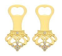 2 Pièces Ouvre-bouteille Unique de Couronne Or Alliage