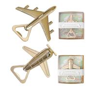2 pièces ouvre-bouteilles d'avion, ouvre-bouteilles de bière, cadeaux créatifs, cadeaux d'anniversaire, cadeaux de pilote, cadeaux pour les amateurs d'avion