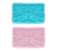 2 Pièces Pack de Glace Portable Chaud Froid en Gel PVC | Beads Thermiques, Surface PVC Solide, Usage par Athlètes et Garçon Fille, Aide, Réutilisable