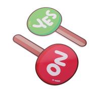 2 Pièces Pagaie de Vote Portable en PVC pour Enseignants | Accessoire D’enseignement Réutilisable, Manipulation Simple et Fiable, pour Activité en Salle ou Dehors