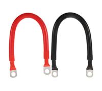 2 Pièces Paire de Câbles de Batterie 2 Awg en Silicone | Fil Imprimé Repères de Longueur, Structure Épaisse, Installation Aisée en Espaces Serrés, pour Systèmes