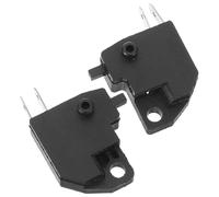 2 Pièces Paire de Contacteurs de Feu Stop Noir | Interrupteurs de Remplacement en Plastique et Cuivre, Fonctionnement Fluide, Réparation DIY du Circuit de Freinage en Atelier