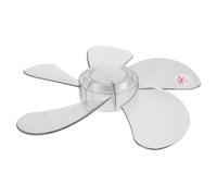 2 Pièces Pale de Remplacement 12 Pouces 5 Pales | Plastique Transparent, Finition Polie et Fixation Sûre, Écrou Dédié Cuisine, Atelier