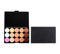2 Pièces Palette de Correcteurs 15 Couleurs Anti-transpiration | Plastique, Camouflage des Imperfections et Effet Bronzant, Usage Maison ou Professionnel, Format Palette