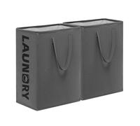 2 Pièces Panier à linge,75L paniers à linge pliables, paniers à linge pour linge,carré panier de rangement en tissu les jouets dans la chambre, la salle de bain