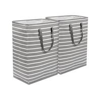 2 Pièces Panier à linge,75L paniers à linge pliables, paniers à linge pour linge,carré panier de rangement en tissu les jouets dans la chambre, la salle de bain