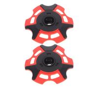 2 Pièces Panier à Neige pour Bâtons de Randonnée, Rouge, Plastique | Installation et Retrait Faciles, Résistant au Froid, Limite Boue et Neige, pour Trekking Longue Distance