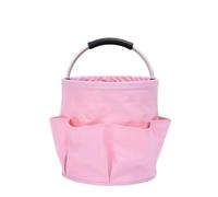 2 pièces Panier à Outils de Jardin Seau Organisateur Pochette Sac Rangement Accessoires Plantation for Camping Camp Jardinage Main(Pink)