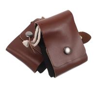 2 Pièces Panier de Cueillette en Toile PU, Paquet Ceinture Pliable | Fruits et Pommes de Pin, Rangement Compact, Usage Extérieur, Harnachement Pratique, Hikers et Amateurs