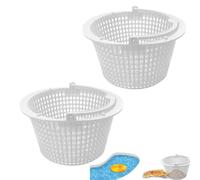 2 Pièces Panier De Skimmer Piscine, Panier D'écumoire De Piscine, Paniers De Filtre D'écumoire Polyvalent, Filtre Skimmer Piscines avec Poignée pour Enlever Feuilles Et Saleté