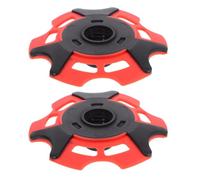 2 Pièces Panier Neige et Boue pour Bâtons de Randonnée, Rouge | Accessoire Amovible en Plastique, Léger et Résistant au Froid, pour Trekking Longue Distance