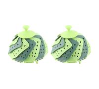 2 Pièces Panier Vapeur Pliable Résistant à 150°C, Support de Cuisson à Vapeur pour Légumes et Fruits, avec Poignée Centrale, en PP + TPR, Vert