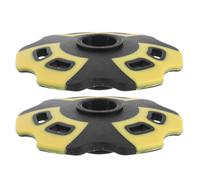2 Pièces Paniers de Bâtons de Randonnée Rondelle Baton de Ski | Nylon Léger, Forme Ronde et Neige, Remplacement Rapide, pour Ski et Marche sur Surfaces Glacées