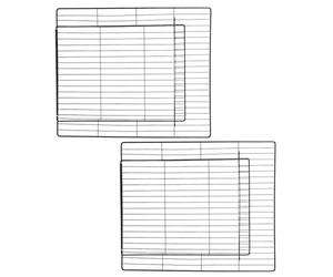 2 Pièces Panneau de Clôture en Grillage Noir avec Porte pour Cage | Fer, Maille de Sécurité, Usage en Enclos et Camps, Entretien Simple, Accessoire de Remplacement